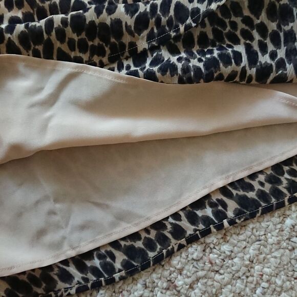 J. Crew factory Leopard ruffle tie-neck top size Small - Picture 7 of 10